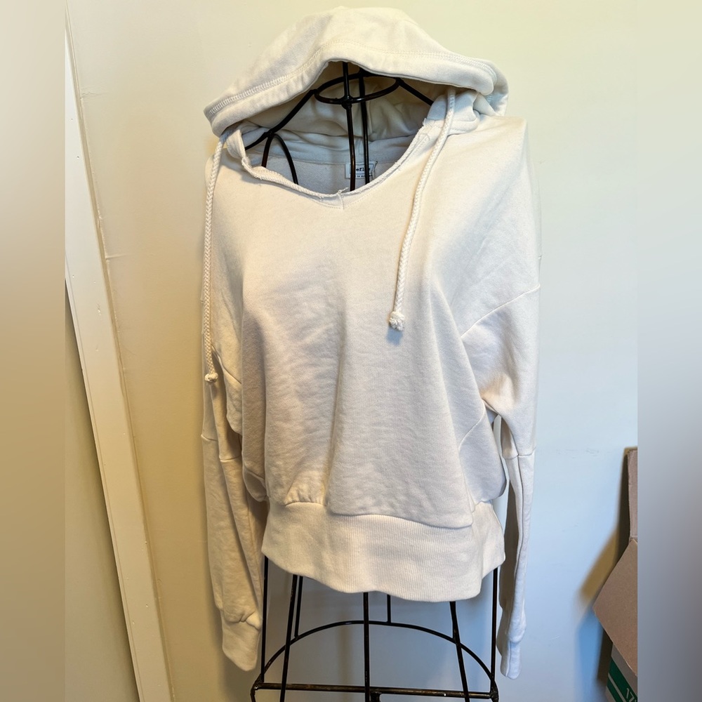 Relaxed Cropped Reflex Hoodie from Boutique
